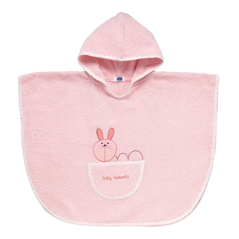 Poncho Funny Rabbit (12m+) (Pink) image number 0